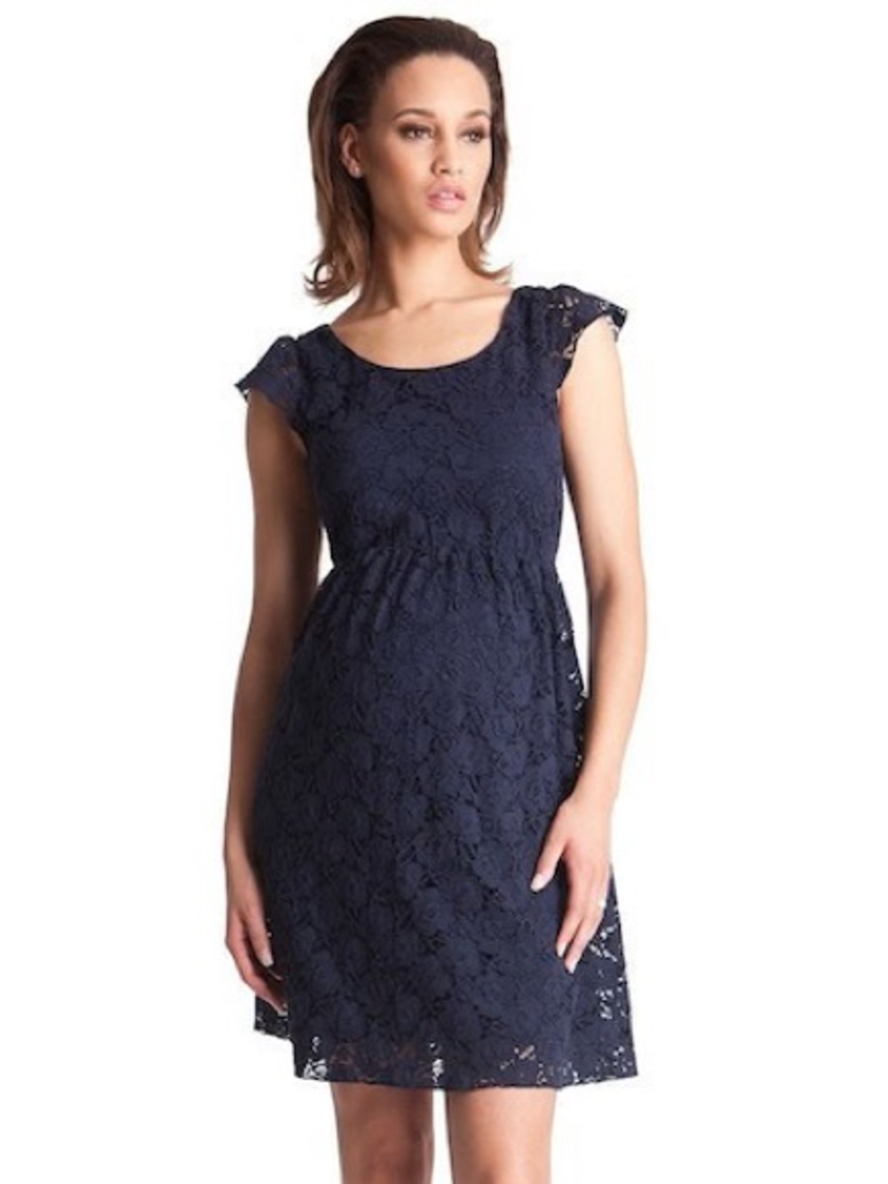 Seraphine Sz 6 Sloane Navy Lace Maternity Short Dress